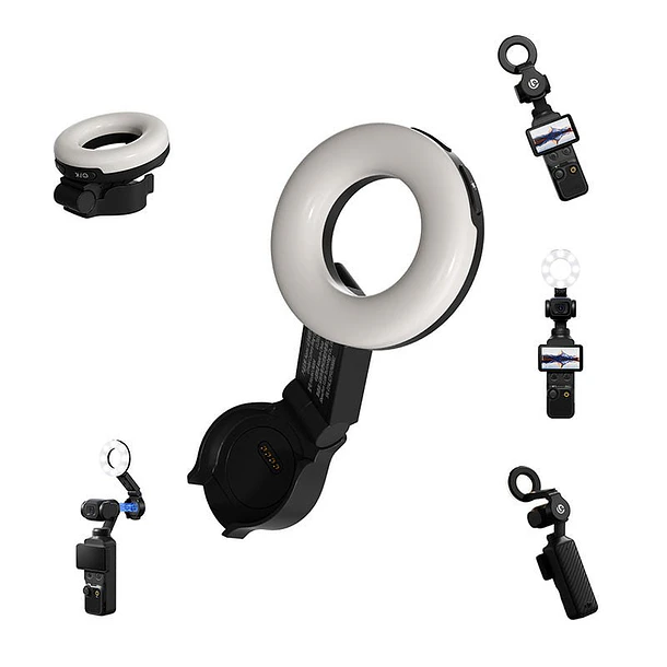 Ulanzi LM004 Luz Anular Magnética Para DJI Osmo Pocket 4 con 3 Temperaturas de Color UL-L323 8