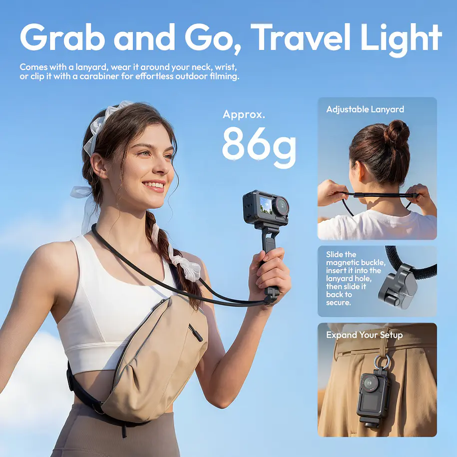 Ulanzi MA70 Trípode Magnético Para DJI Osmo Action 3/4/5 con Liberación Rápida UL-C115 10