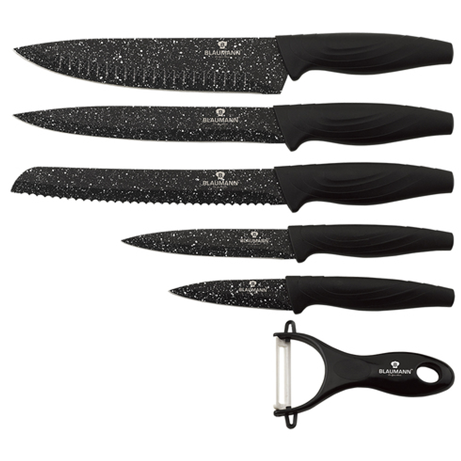Set de cuchillos de 6 piezas con pelador..