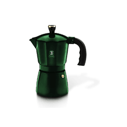 Cafetera verde con capacidad de 6 tazas