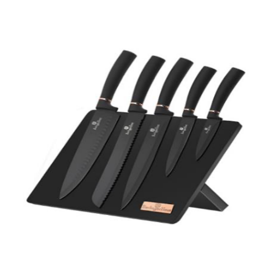 Set de cuchillos de 6 piezas con soporte magnético 