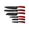 Set de cuchillos de 6 piezas Rojo