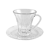  6 tazas de café/te transparentes