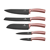 Set de cuchillos de 6 piezas color rosa metálico