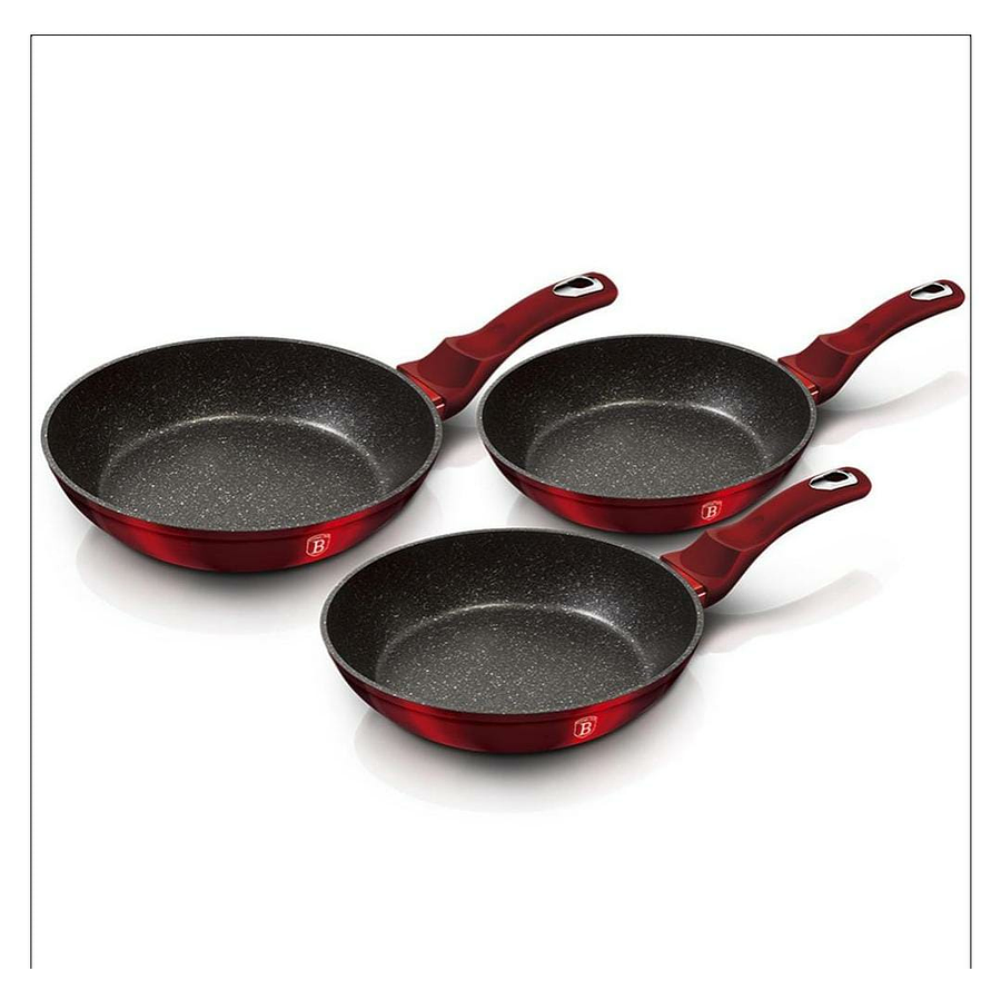 Set de 3 sartenes Rojo