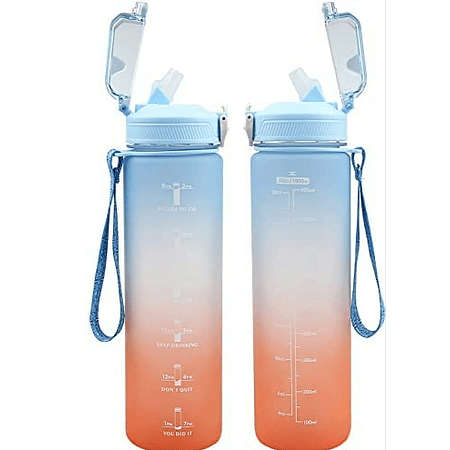 Botella para agua motivacionales 1lt