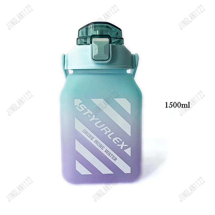 Botella para agua 1.5 LTS cuadrada