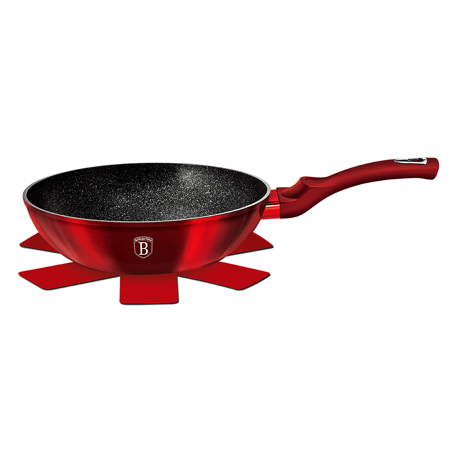 Sarten Wok 30cm Rojo