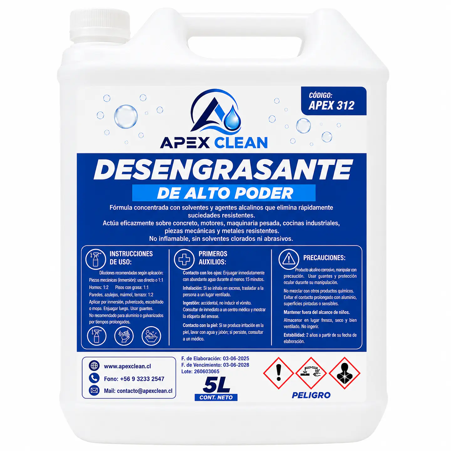 Desengrasante Alto Poder 5L 1