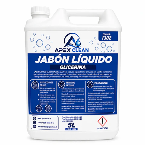 JABON LIQUIDO DE GLICERINA ENV 5 LT