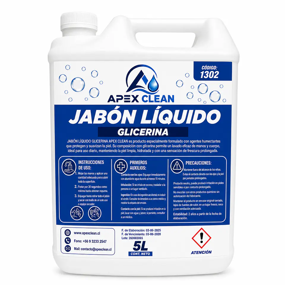 JABON LIQUIDO DE GLICERINA ENV 5 LT 1