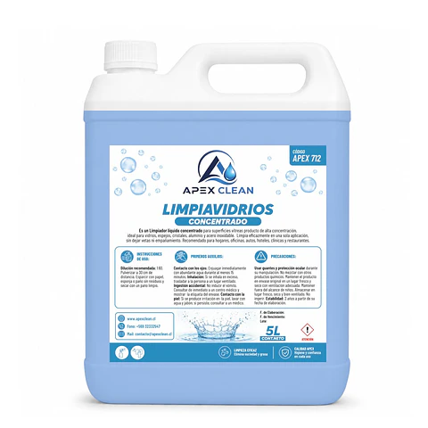 Limpiavidrio Concentrado 5Lts