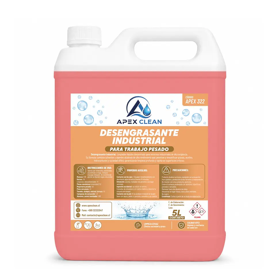 Desengrasante Industrial Trabajo Pesado 5lts 1