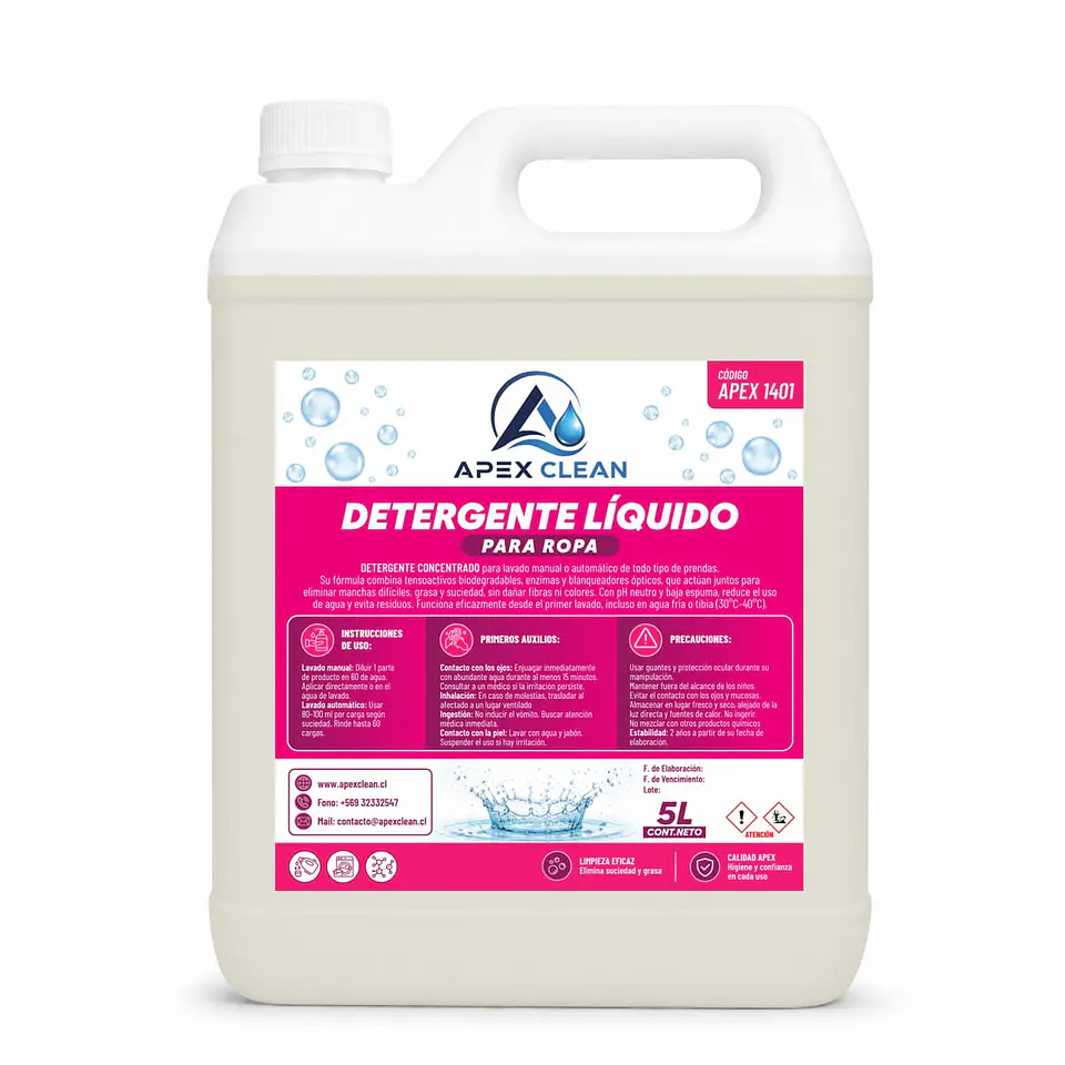 Detergente Líquido para Ropa 5lts 1