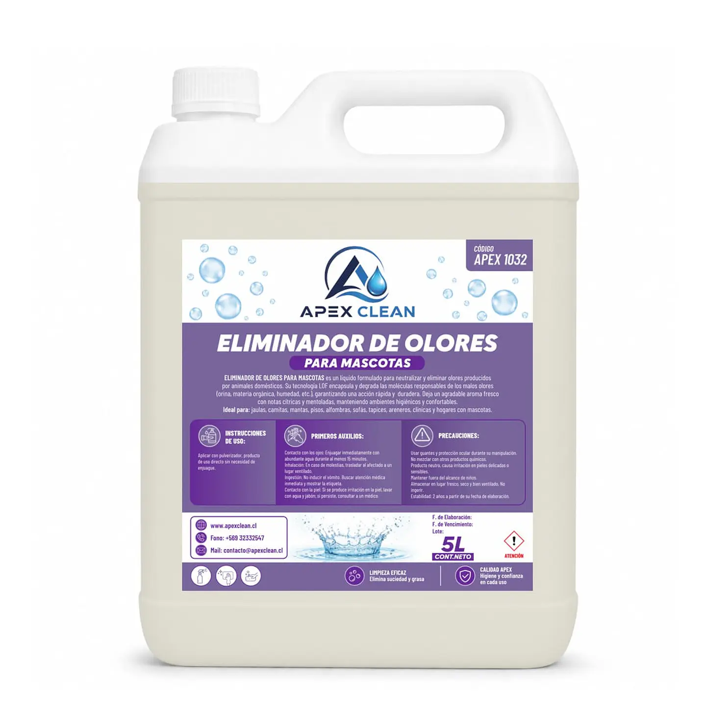 Eliminador de Olores de Mascotas 5lts 1