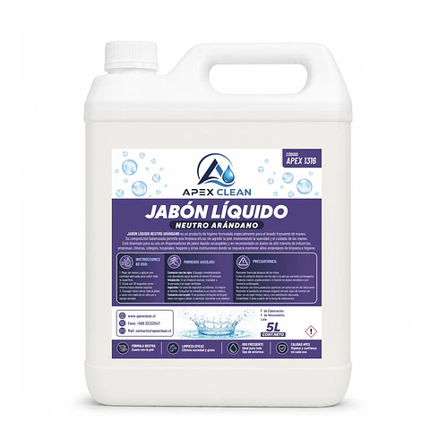 Jabón Líquido Neutro aroma Arándano 5lts