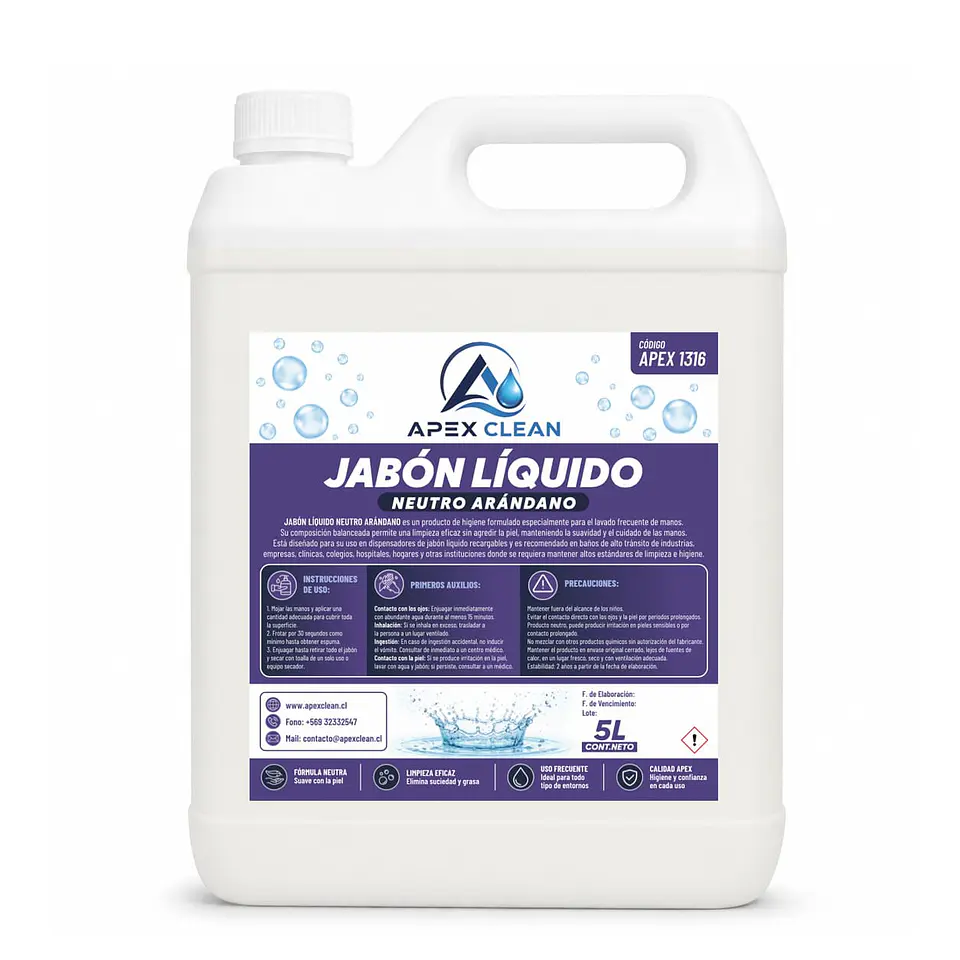 Jabón Líquido Neutro aroma Arándano 5lts 1