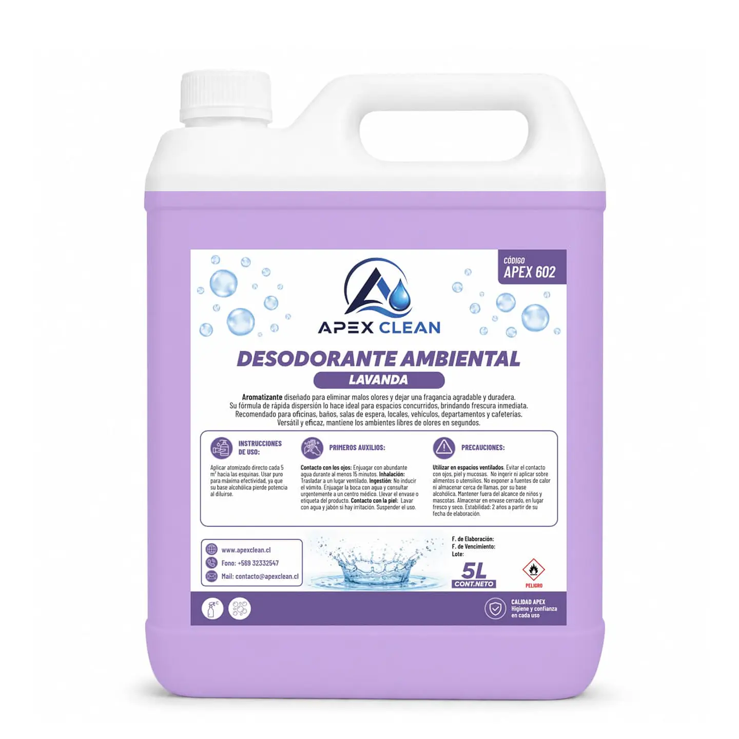Desodorante Ambiental Lavanda 5lts 1