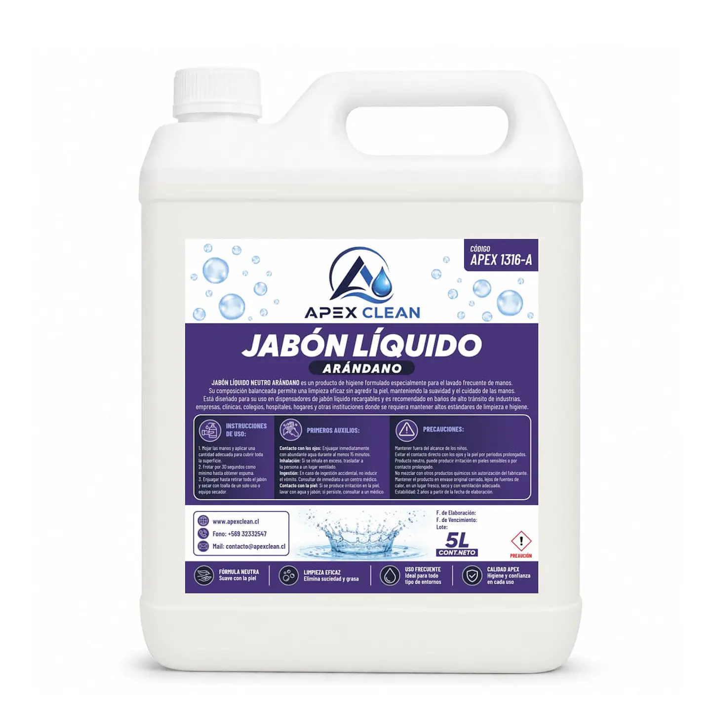 Jabón Líquido aroma Arándano 5lts 1