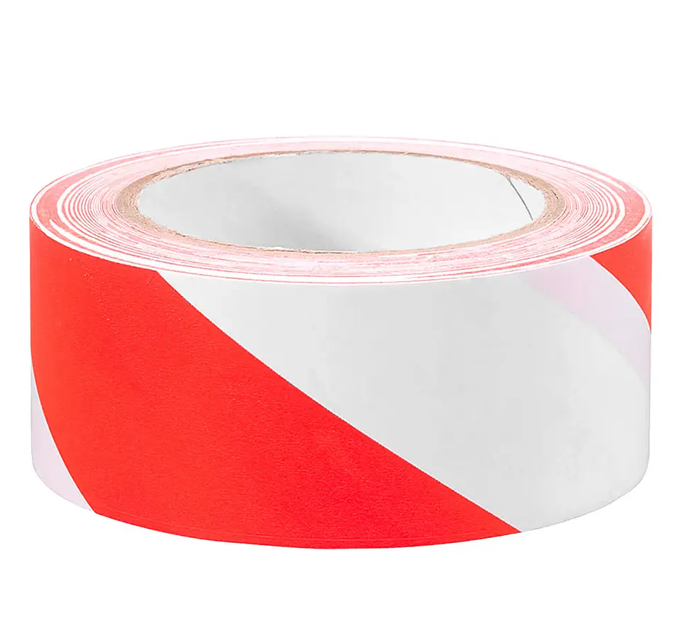 Cinta Demarcatoria Roja Con Blanco | 50Mm*33Mts 1