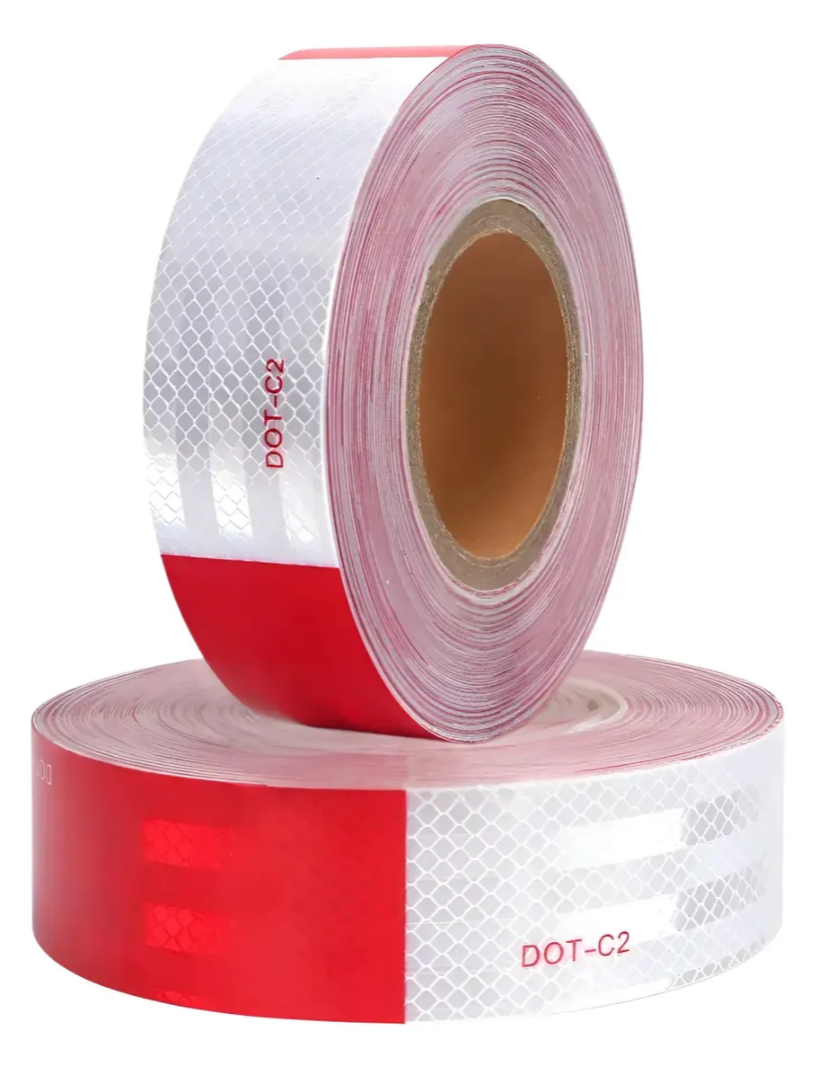 Cinta reflectante para camión color blanca/roja 5cmx50mt económica