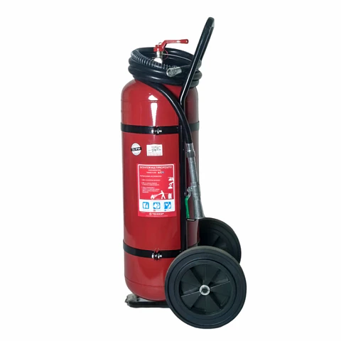 Recarga de carro extintor polvo ABC 25 kg con prueba hidrostática si corresponde