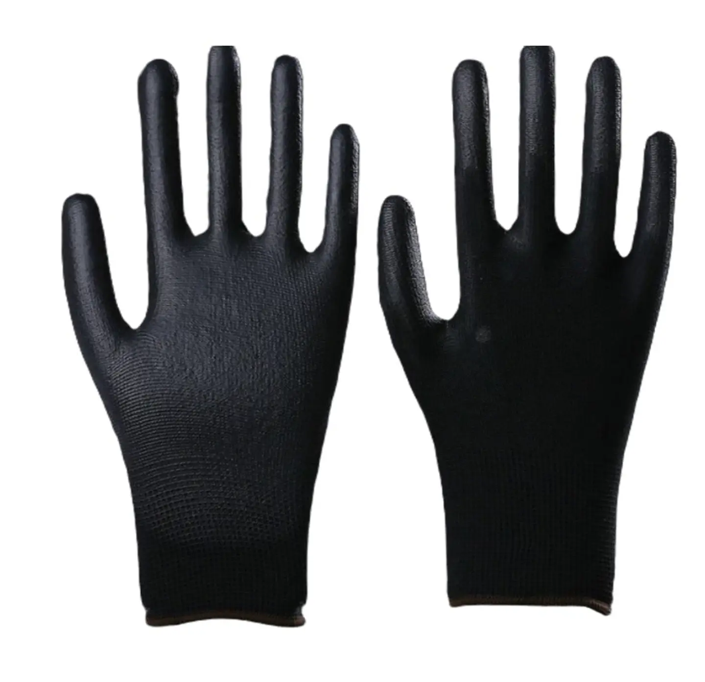 Guante de nylon con palma de poliuretano para precisión, negro (par) 1