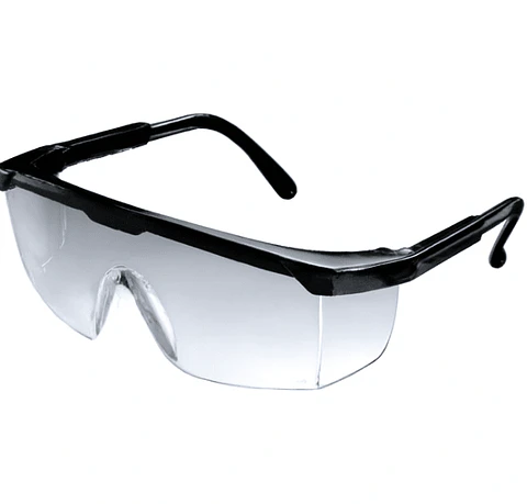 Lente de seguridad transparente con patillas, ANSI Z87.1 y EN 166