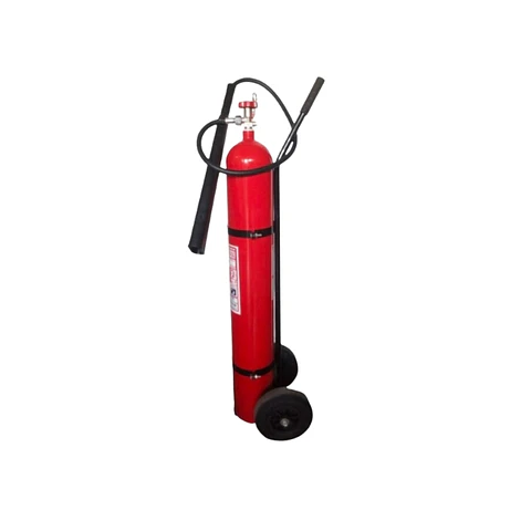 Carro extintor rodante CO2 10 kg con manguera larga