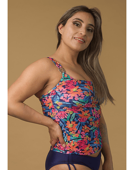 Tankini Lotus Flores Azul