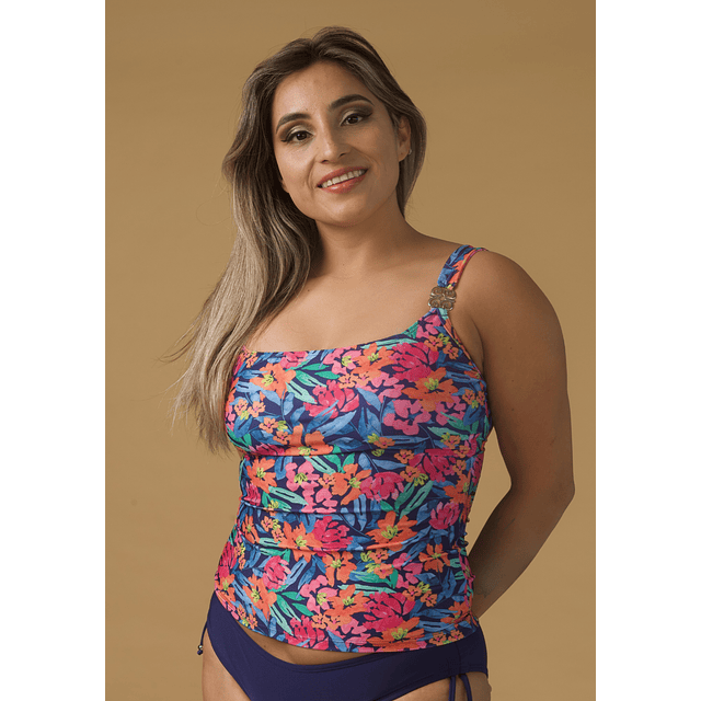 Tankini Lotus Flores Azul