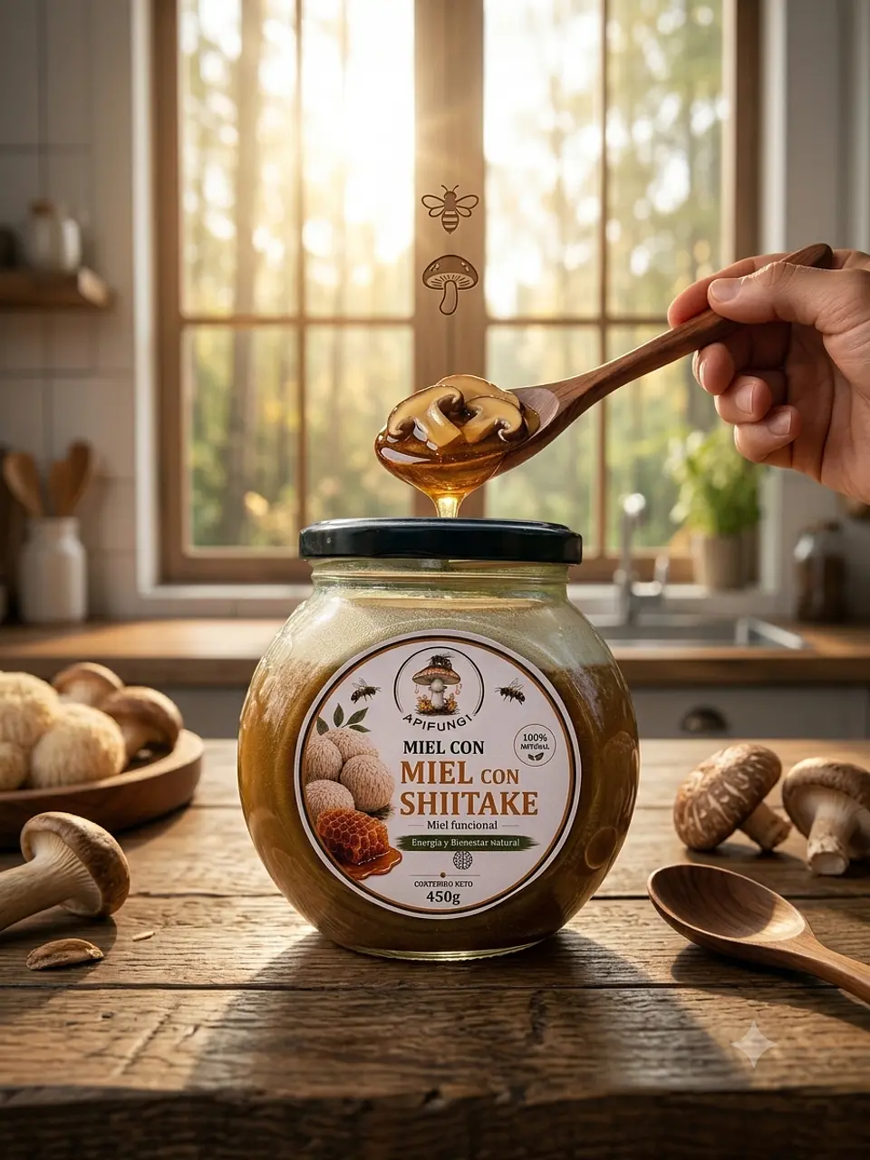 Miel con Shiitake 2