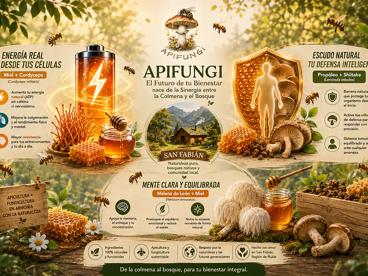 Apifungi: El Futuro de tu Bienestar nace de la Sinergia entre la Colmena y el Bosque