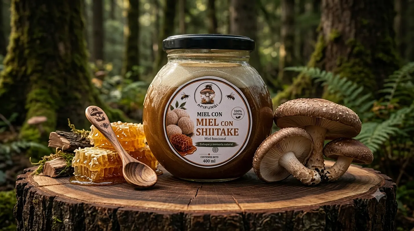 Miel con Shiitake