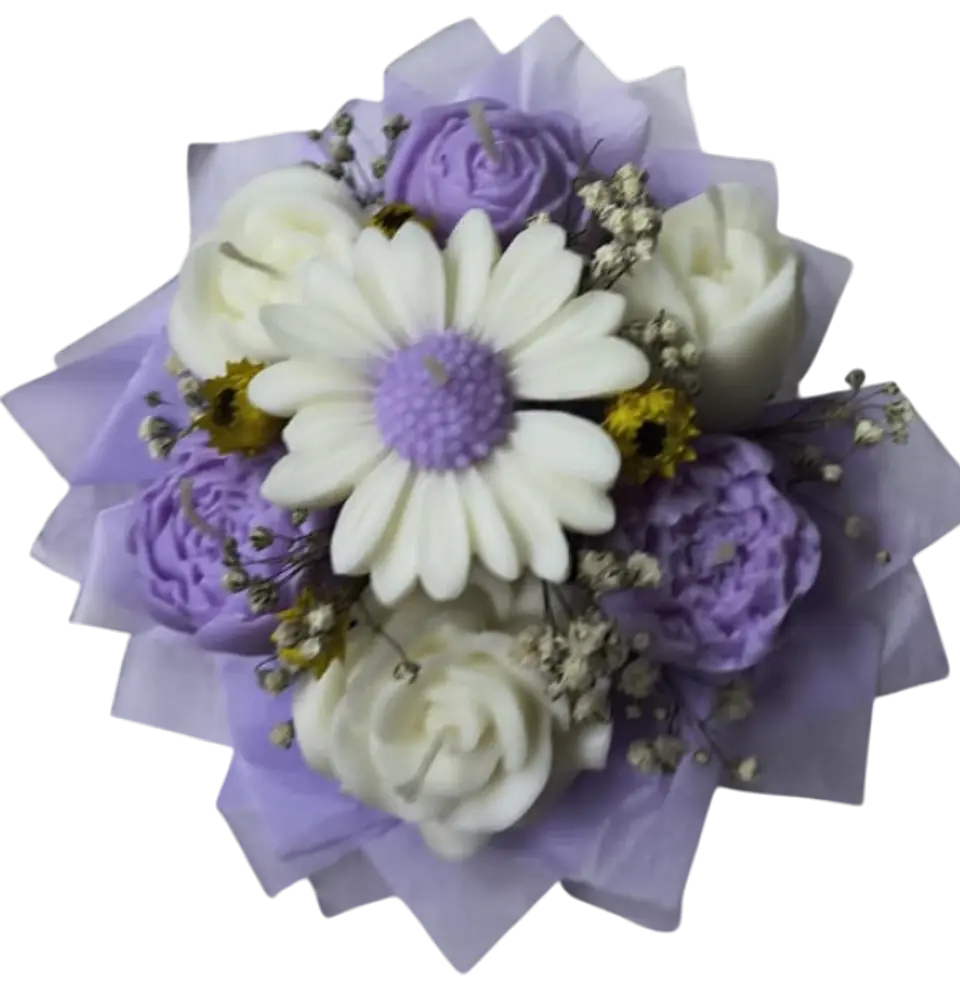 Velas Decorativas  Aromáticas  de cera de soja en bouquet 2