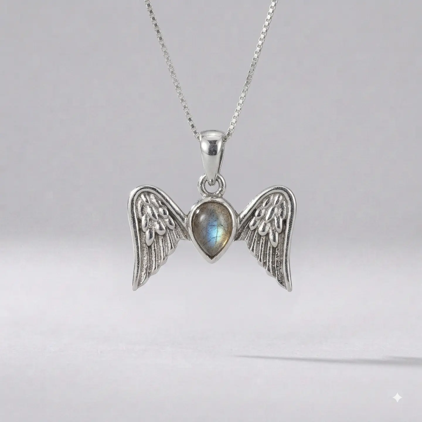 Colgante Alas de Ángel en Labradorita y Plata 925 1