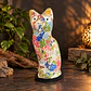 Lámpara Gato Mosaico Artesanal – Multicolor - Miniatura 1