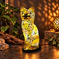 Lámpara Gato Mosaico Artesanal – Amarillo y Beige - Miniatura 2