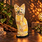 Lámpara Gato Mosaico Artesanal – Amarillo y Beige - Miniatura 1
