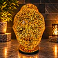 Lámpara Cabeza de Buda Siddharta Gautama Mosaico Artesanal – Café y Terracota - Miniatura 2