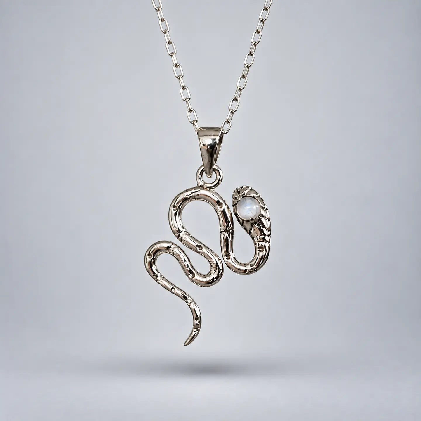 Colgante Serpiente – Piedra Luna 1