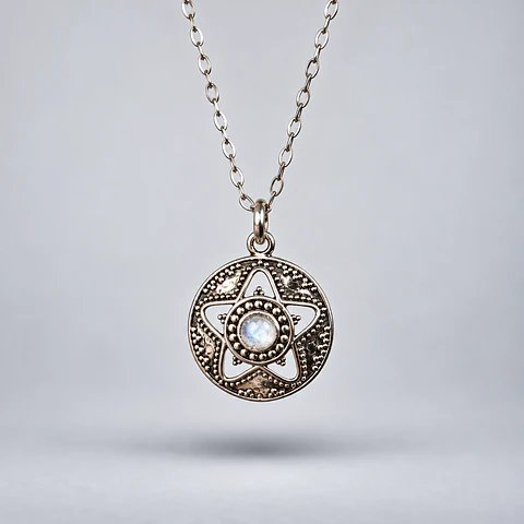 Colgante Mandala – Piedra Luna