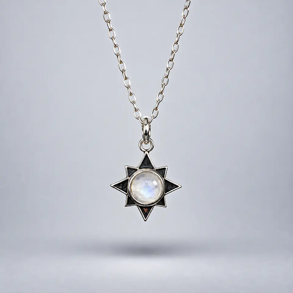 Colgante Estrella – Piedra Luna 1