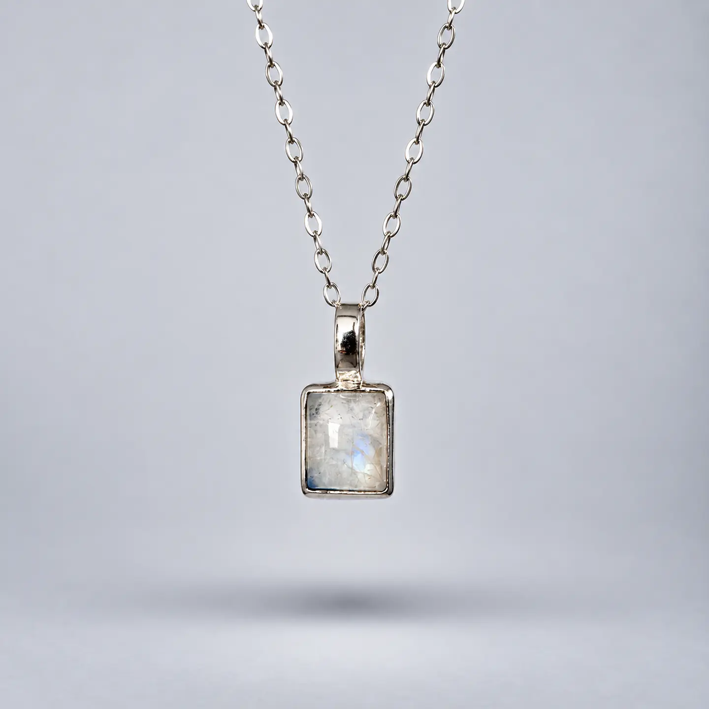 Colgante Rectangular – Piedra Luna 1