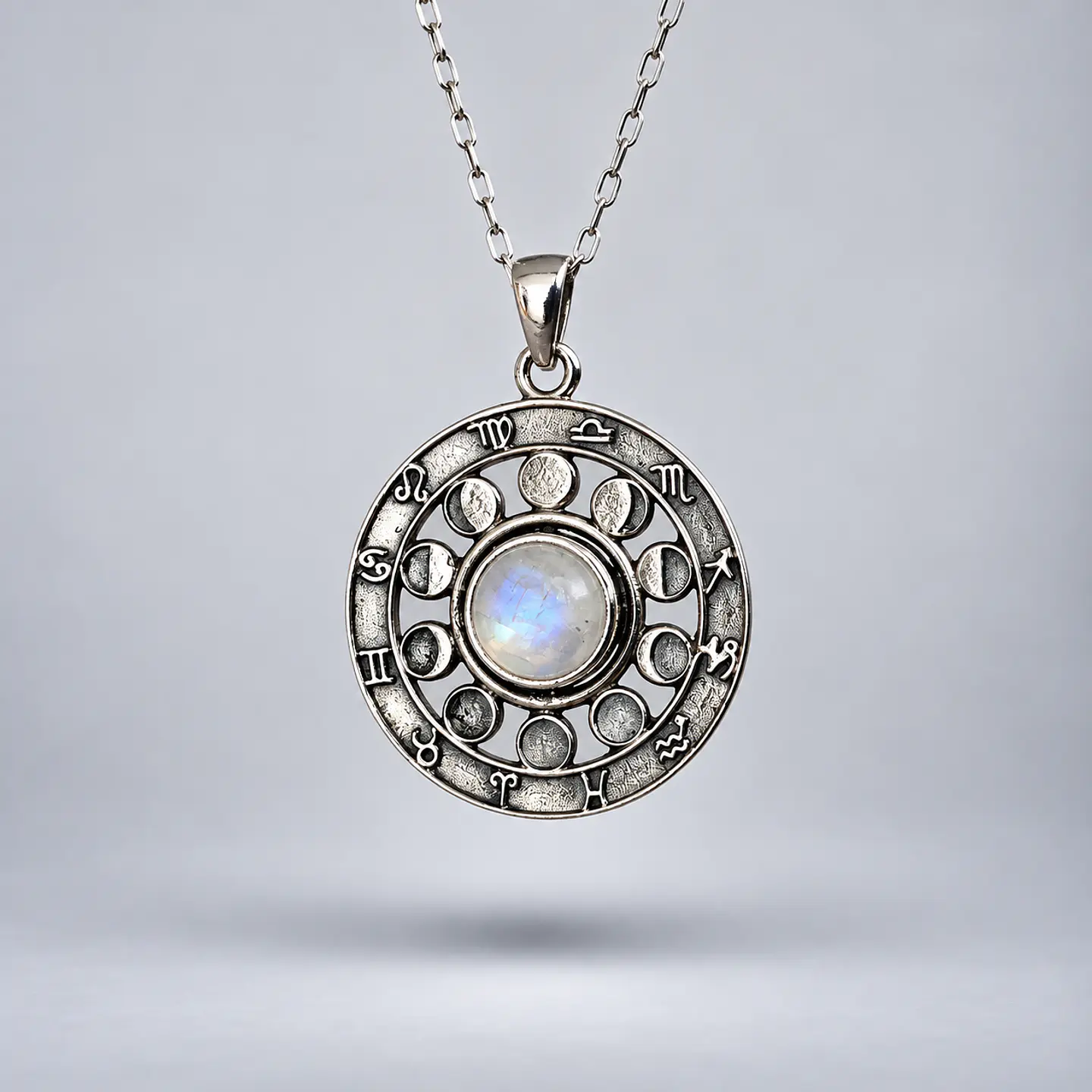 Colgante Zodiaco – Piedra Luna 1