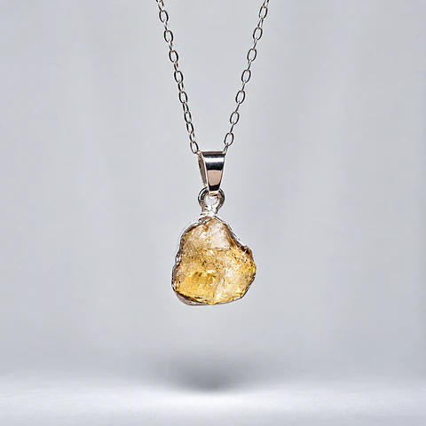 Colgante Citrino – Plata 925