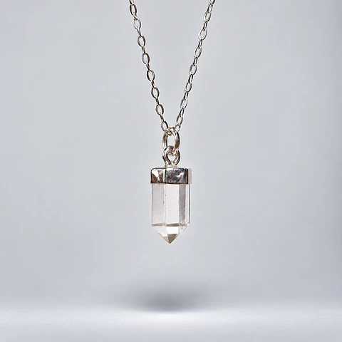 Colgante Cuarzo Cristal – Plata 925