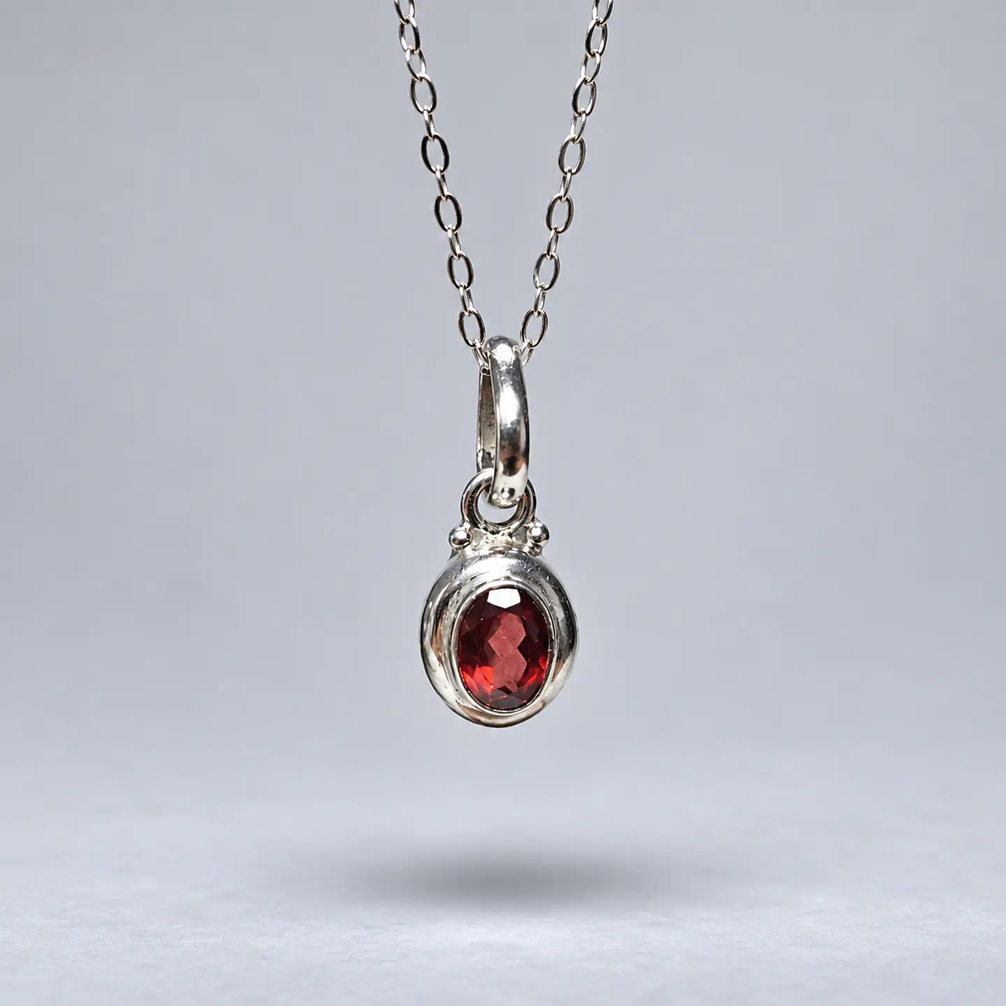 Colgante Granate – Plata 925 1