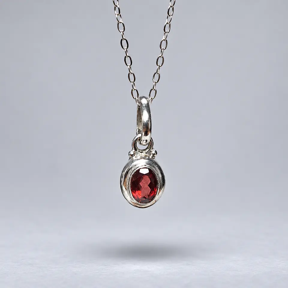 Colgante Granate – Plata 925 1