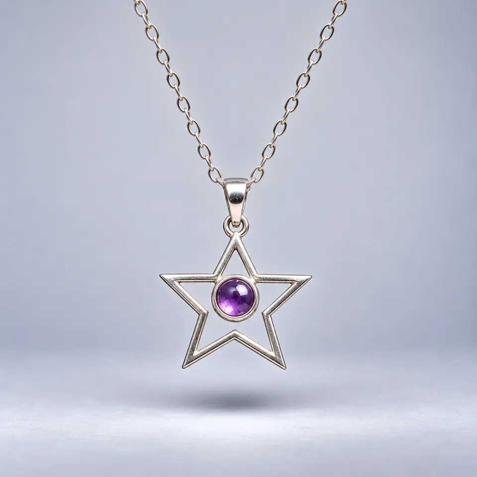 Colgante Estrella – Amatista 1